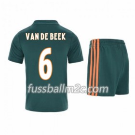 Fußballtrikots Ajax Amsterdam Donny van de Beek 6 Kinder Auswärts Trikotsatz 2019-2020